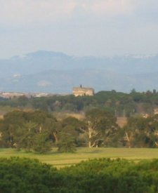 Uno scorcio della tenuta di Tor Marancia